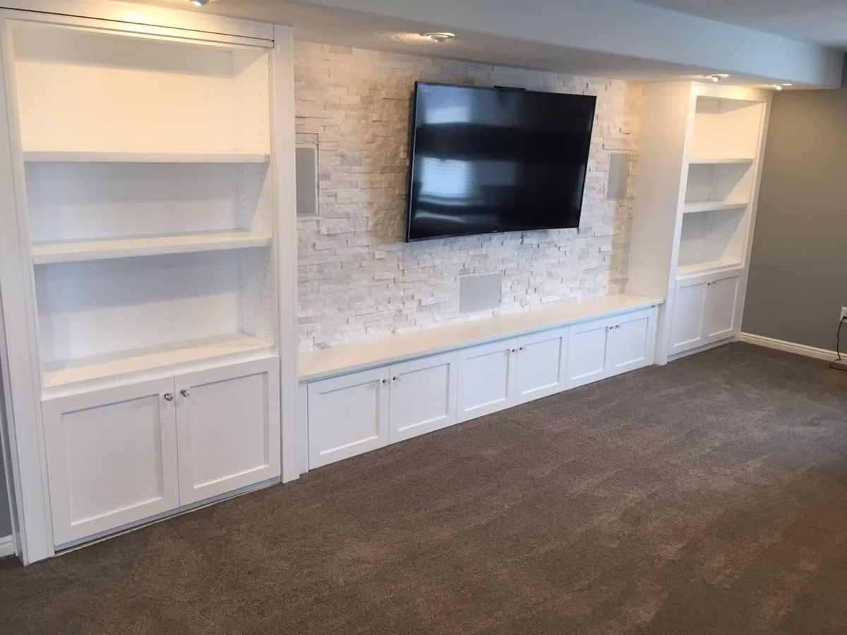 Basement finishing project in Utah