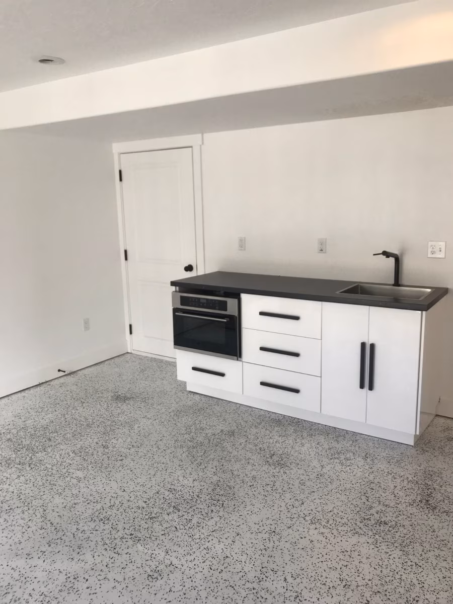 Basement finishing project in Utah