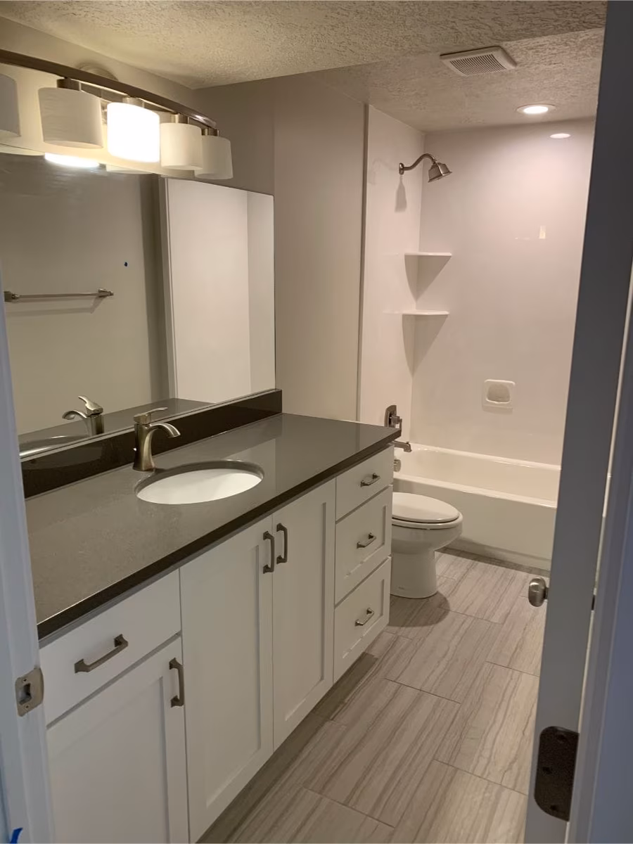 Basement finishing project in Utah