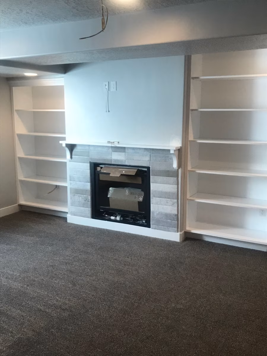 Basement finishing project in Utah