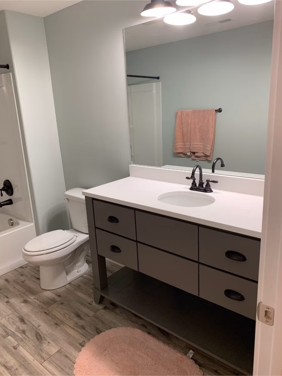 Basement finishing project in Utah