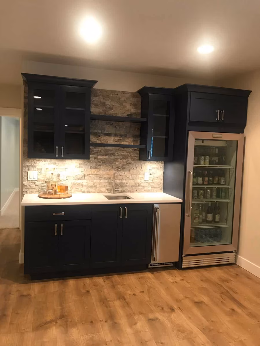 Basement finishing project in Utah