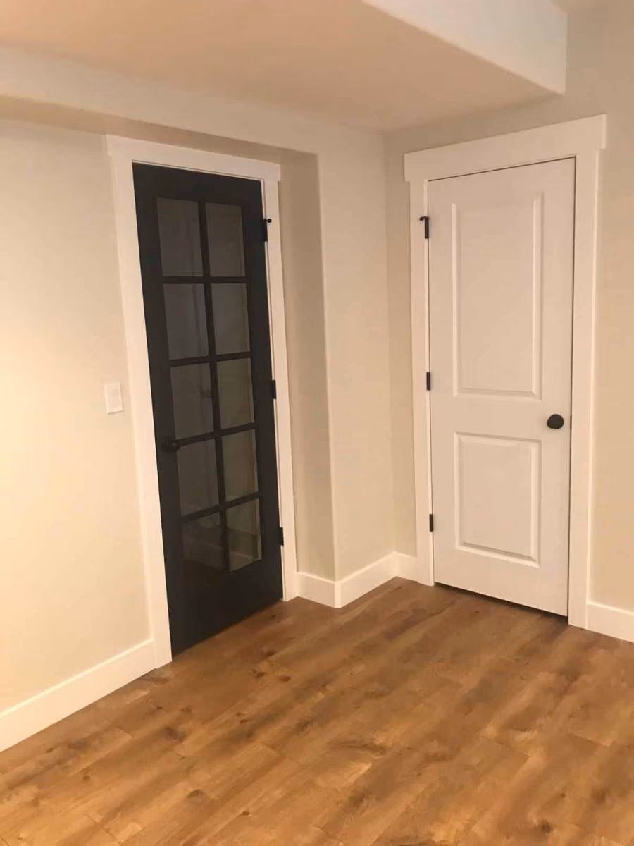 Basement finishing project in Utah