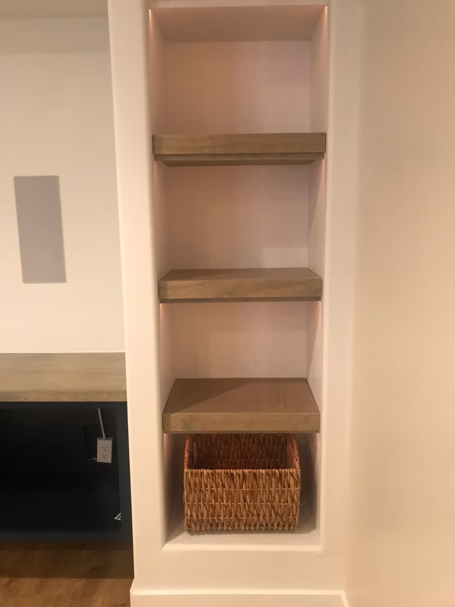 Basement finishing project in Utah