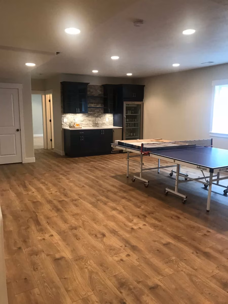 Basement finishing project in Utah