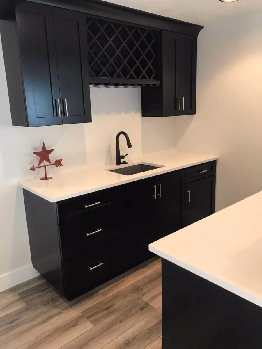 Basement finishing project in Utah