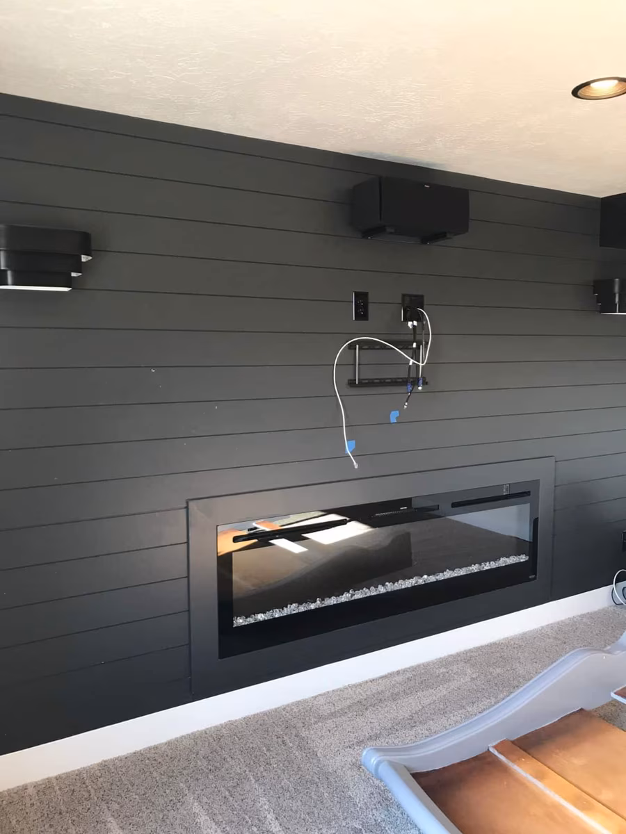 Basement finishing project in Utah