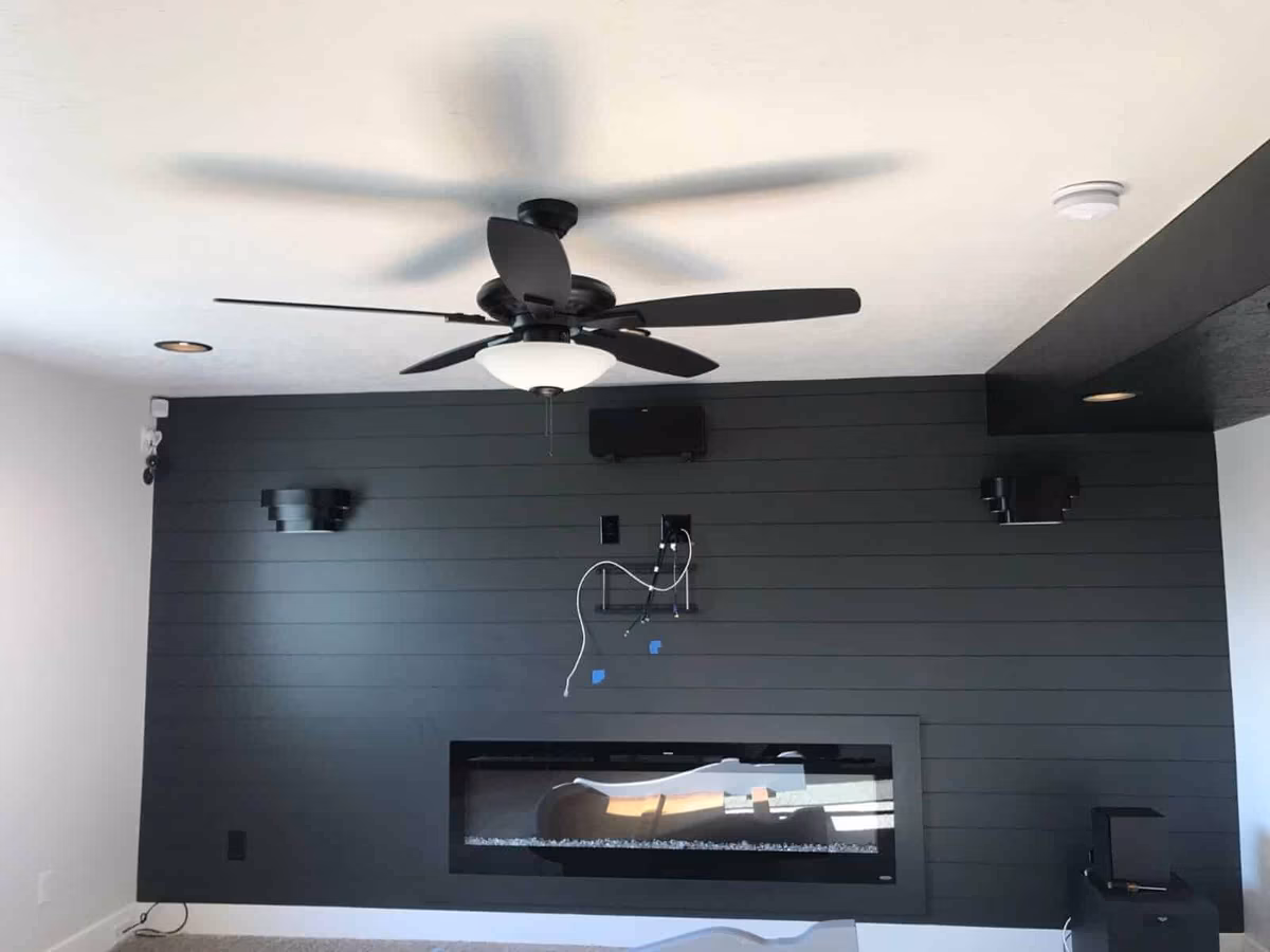 Basement finishing project in Utah