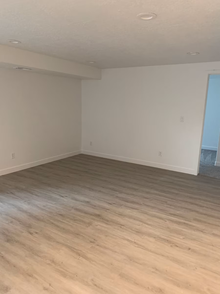 Basement finishing project in Utah