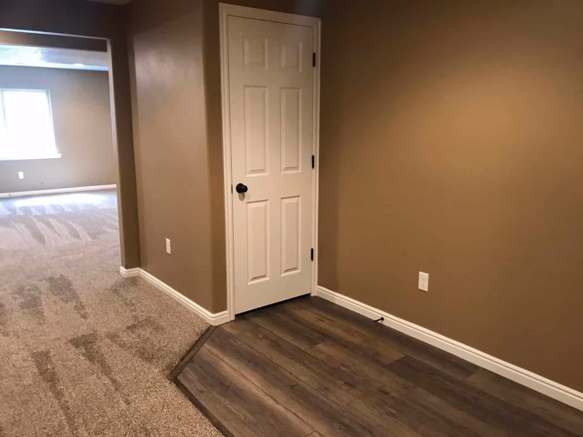 Basement finishing project in Utah