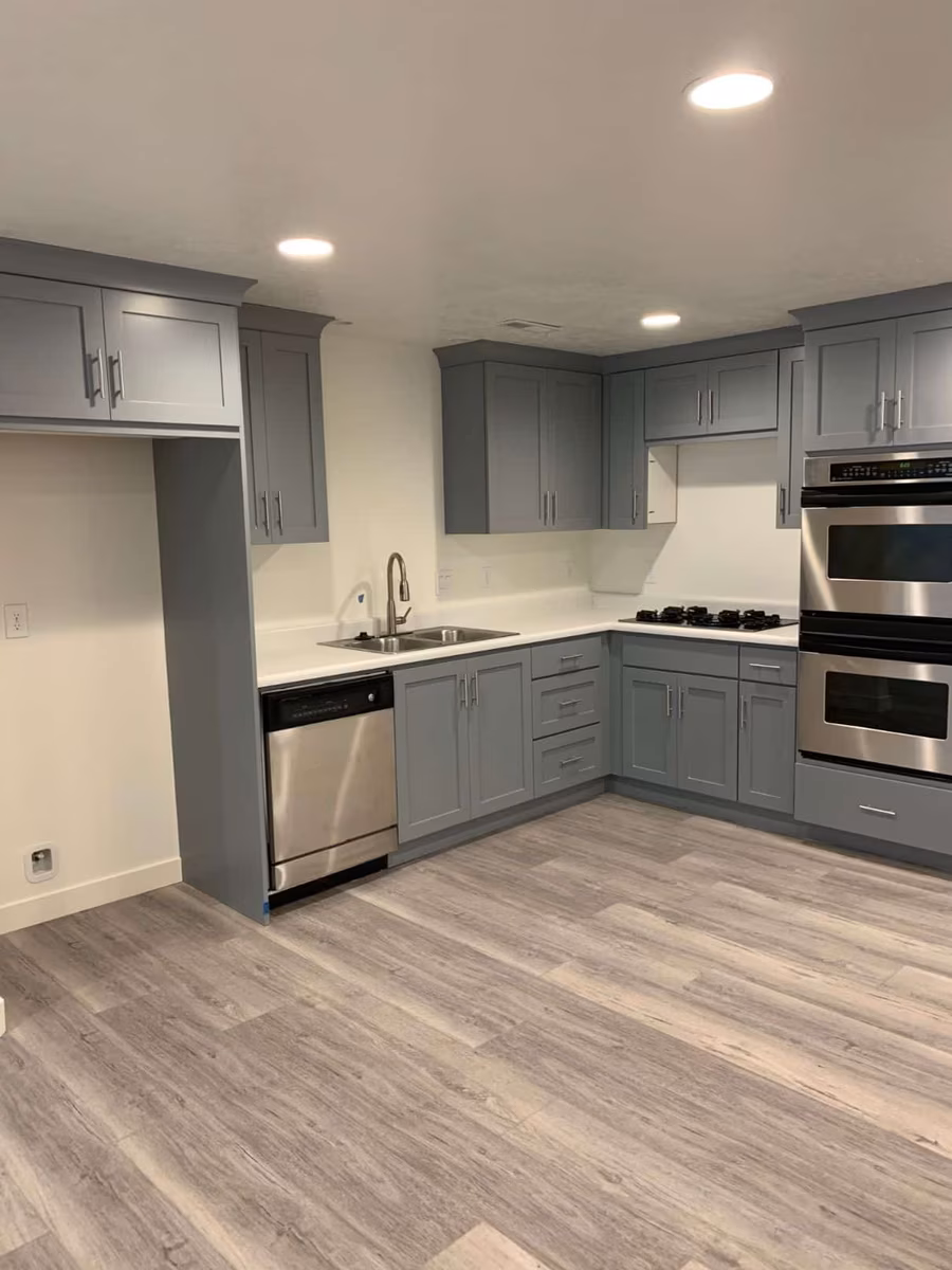 Basement finishing project in Utah