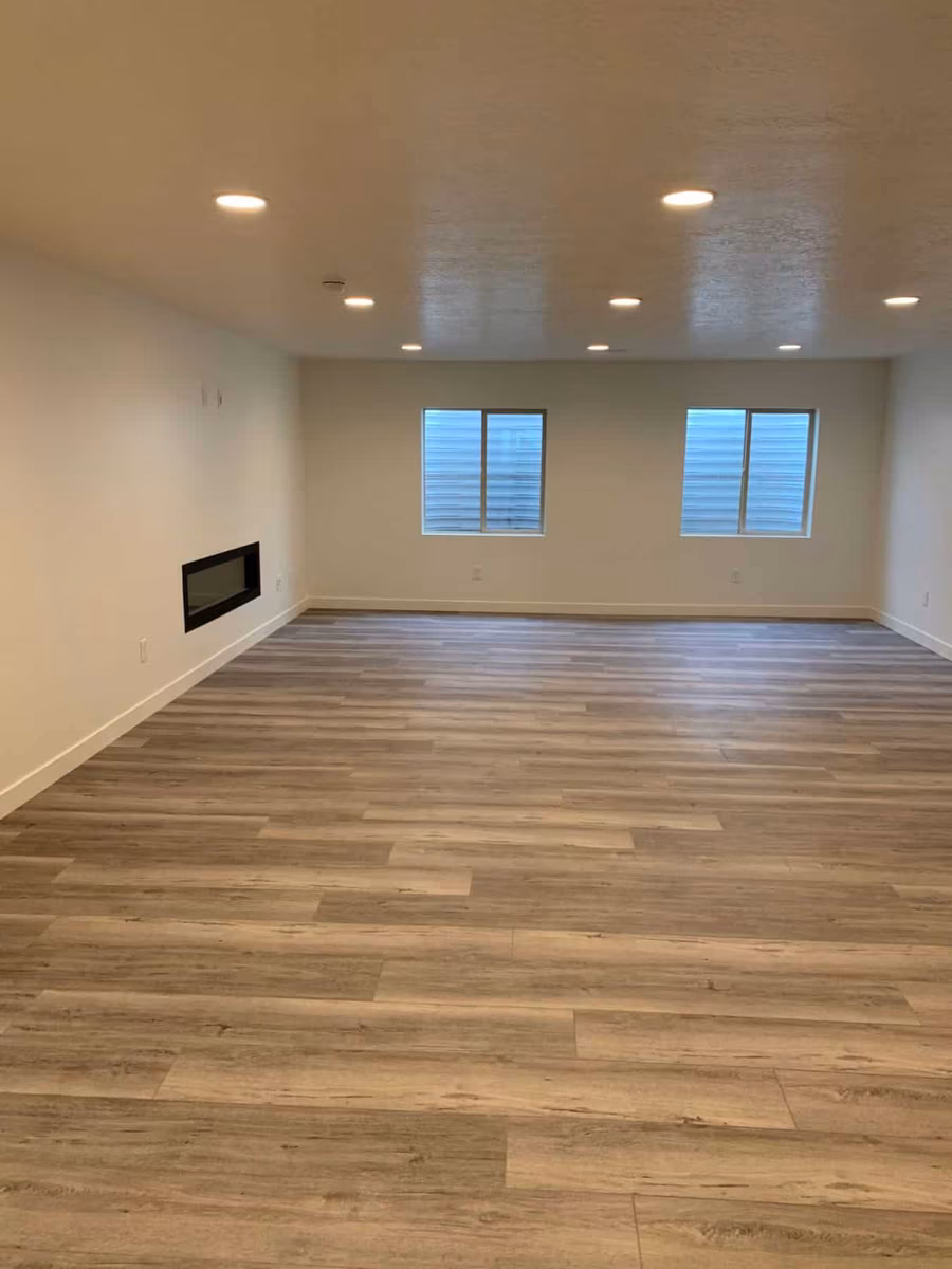 Basement finishing project in Utah