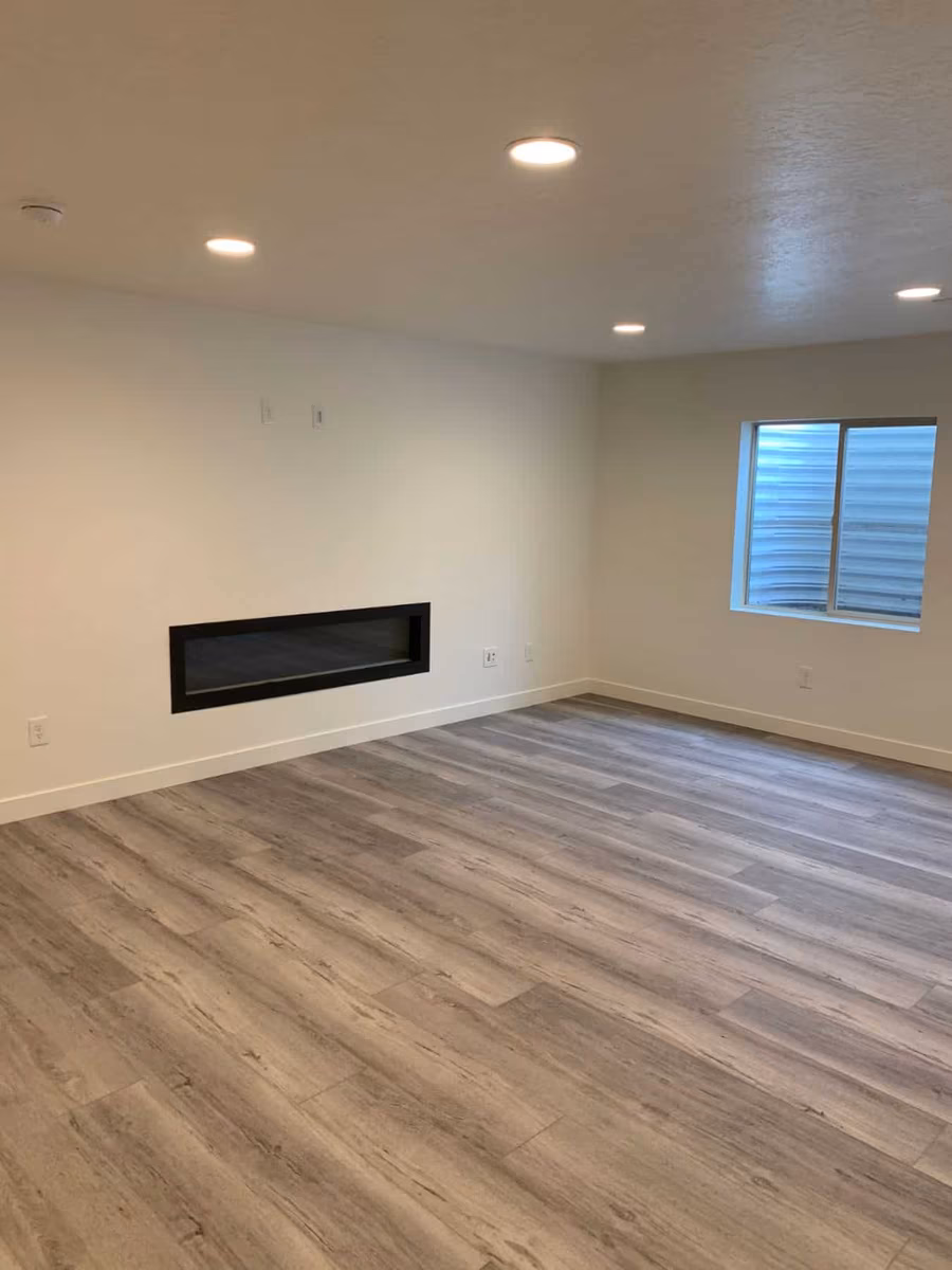 Basement finishing project in Utah