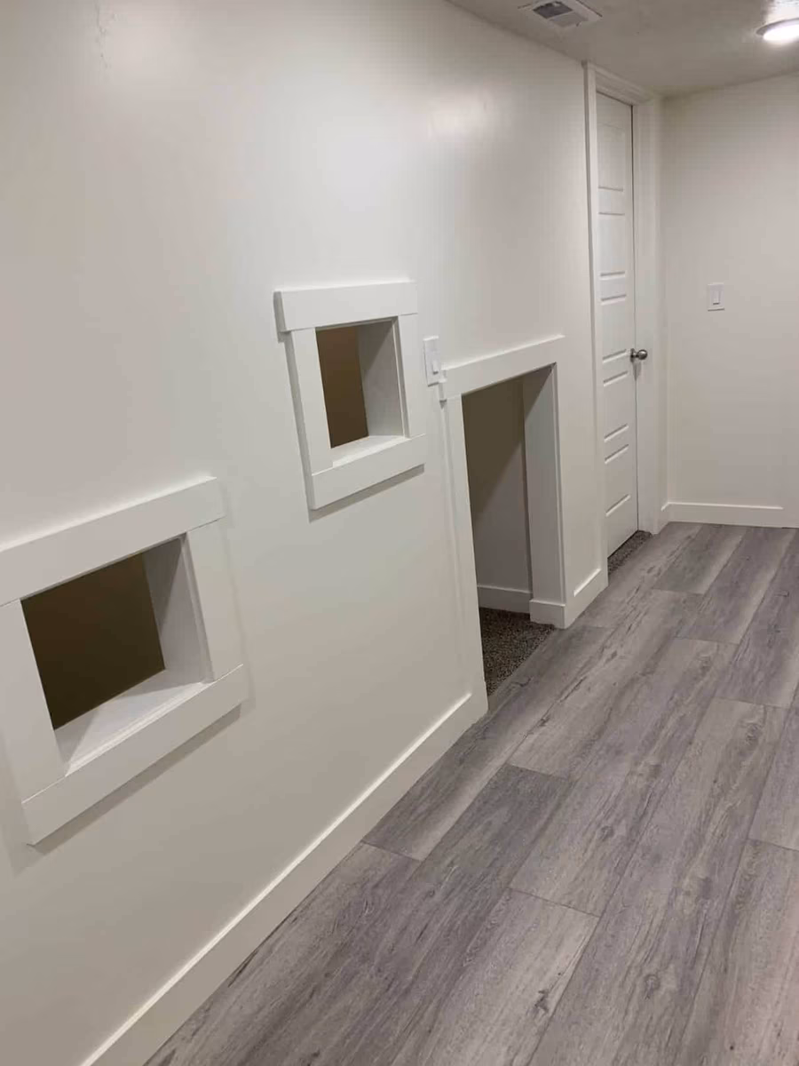 Basement finishing project in Utah