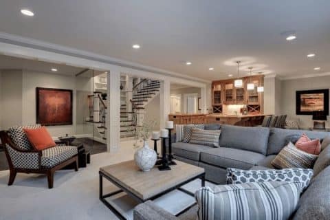 basement living rooms utah