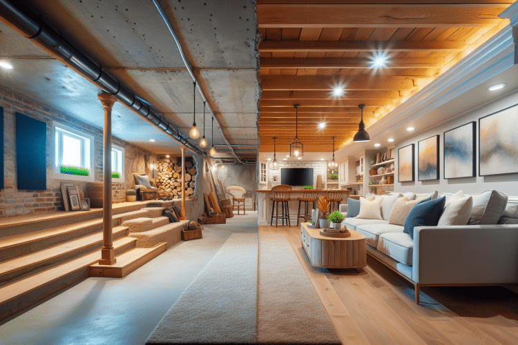 Stunning Basement Remodeling Before and After Photos