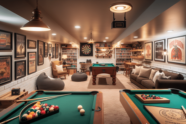 Maximize Fun in Minimal Space: Basement Game Room Ideas